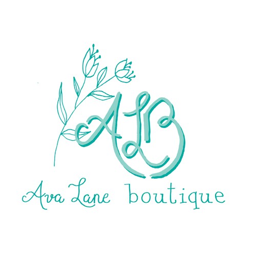 Floral design for Ava Lane Boutique logo contest