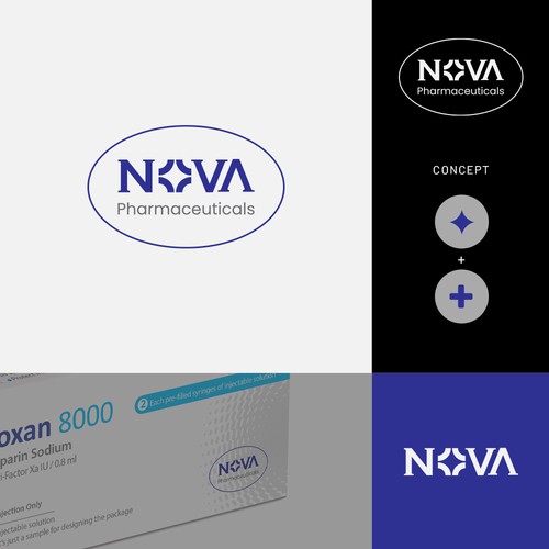 NOVA Pharmaceuticals logo concept