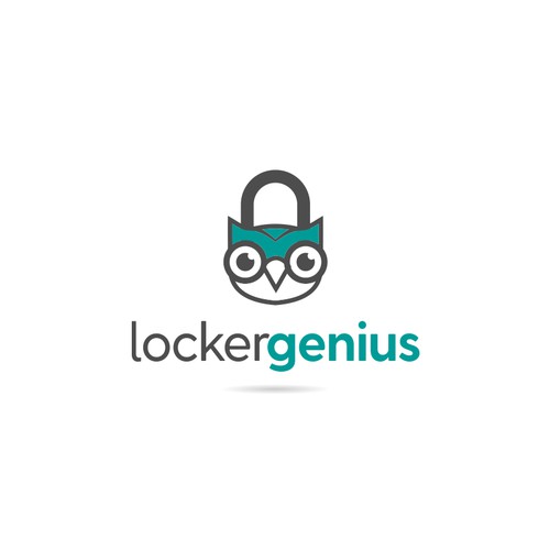 simple logo for locker