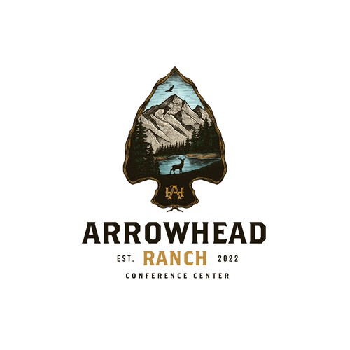 Vintage Logo Design for Arrowhead Ranch