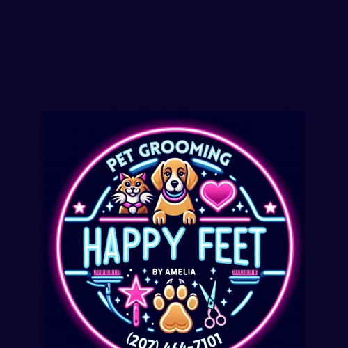 Pet Grooming Logo