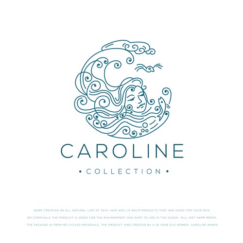 illustrative logo designs concept of caroline