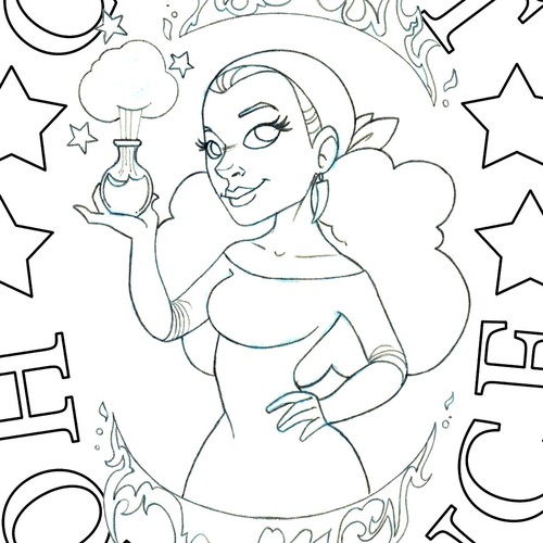 Line art logo hot sauce