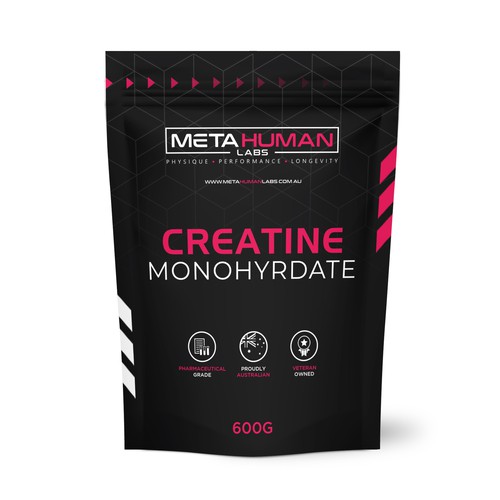 Creatine Monohydrate pouch packaging