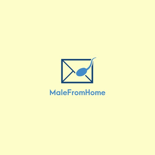 MaleFromHome Logo design idea