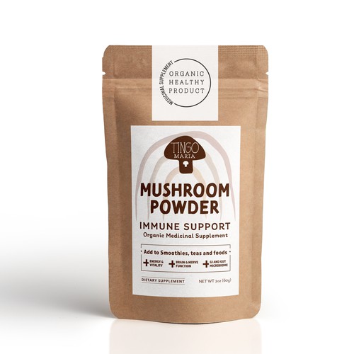 Label Design for Mushroom Powder