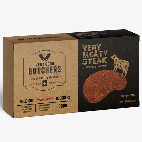Packaging design for plant-based meat product