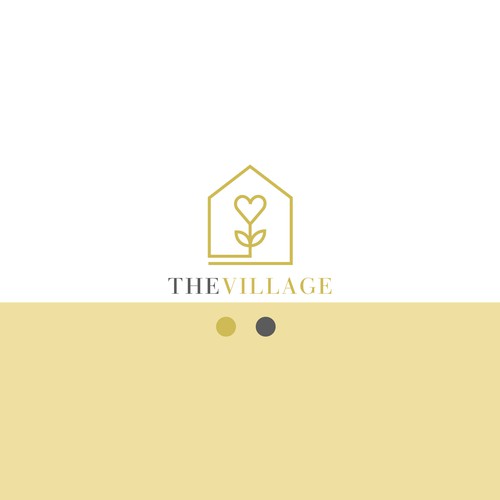 Logo that recreates the feeling of the village for parents lonely in their parenting journe