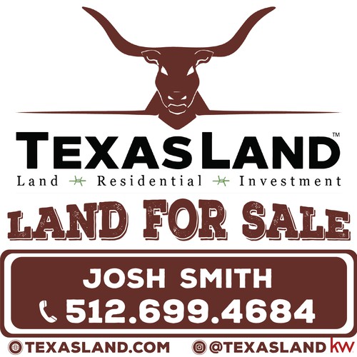 for sale sign for a Texas real estate brokerage