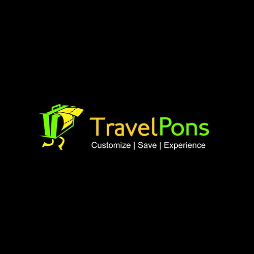 funny logo concept for travel agents