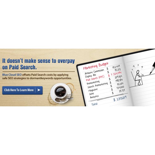 banner ad for Blue Cloud SEO