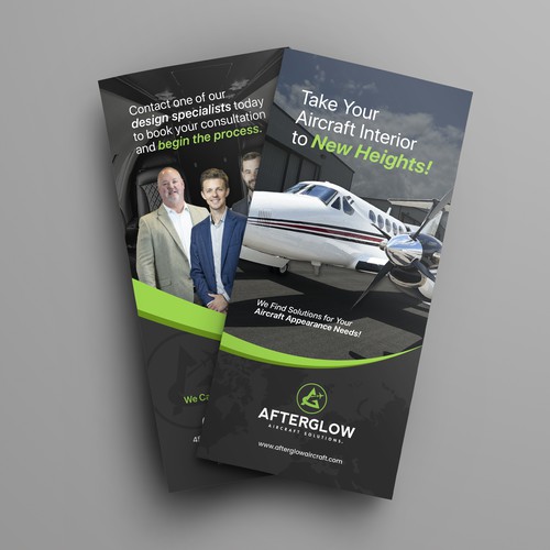 Brochure Design for Afterglow - Custom Jet Interiors