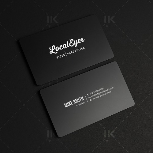 Minimal Business Card Concept for LocalEyes Video Production