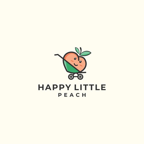 Happy Little Peach logo and media pack
