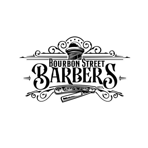 bourbon street barbers logo