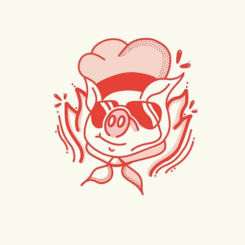 Logo proposal for a barbecue restaurant