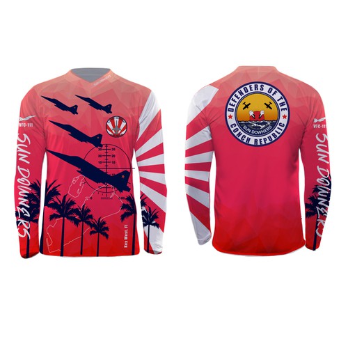 Key West based U.S. Navy fighter squadron fishing shirt