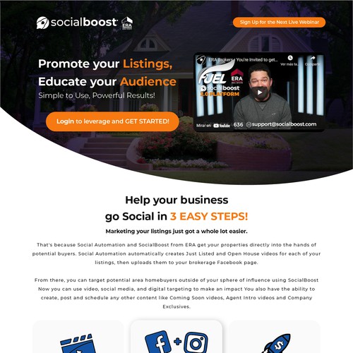 Landing Page Social Boost