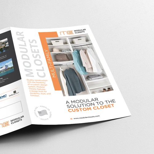 Brochure design for Modular Closets