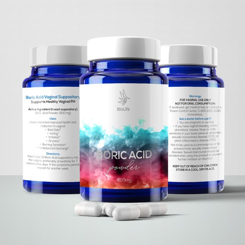 Colorful label design