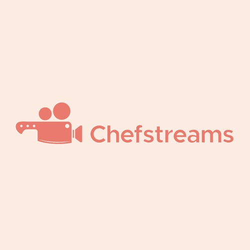 Chefstreams Logo Design host for live streamed cooking classes with restaurant chefs.