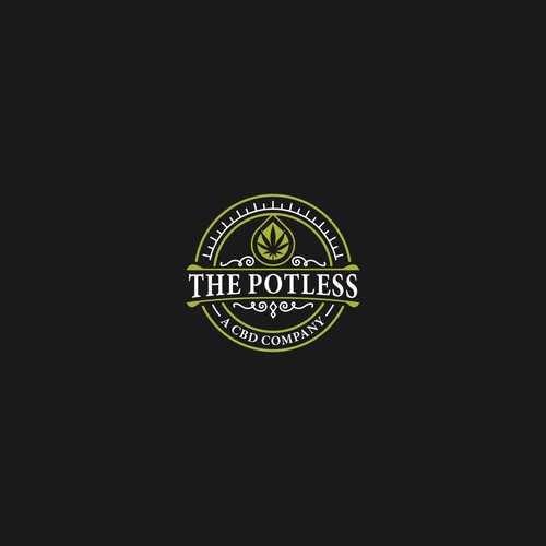 cbd logo design in vintage style.