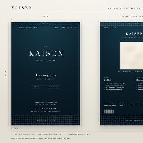 KAISEN — Sustainable Bled-Fillet Fish Pouch