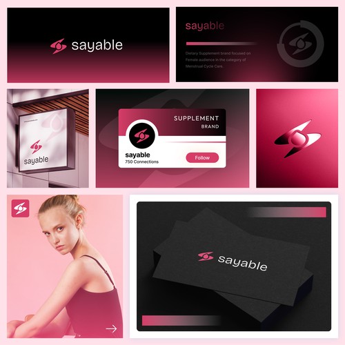 Sayable – Modern Menstrual Cycle Care & Women’s Wellness Logo & Brand Identity