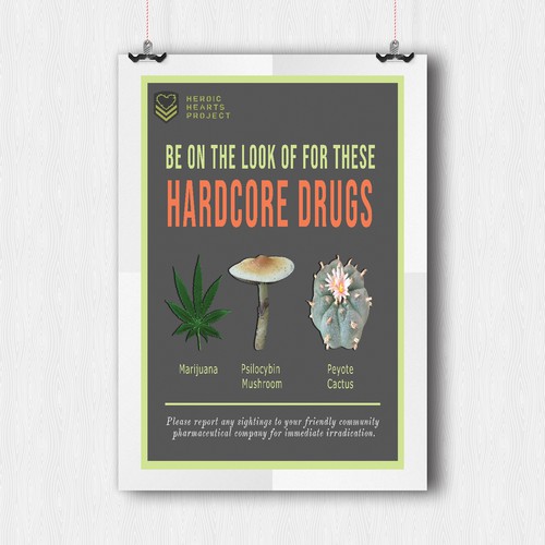 be on the look for these hardcore drug poster