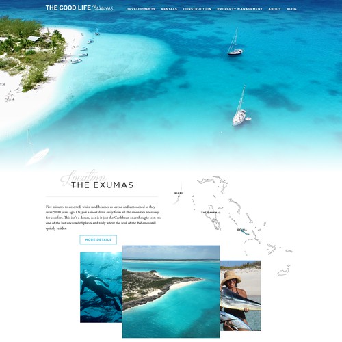 Webdesign for Bahamas private properties 