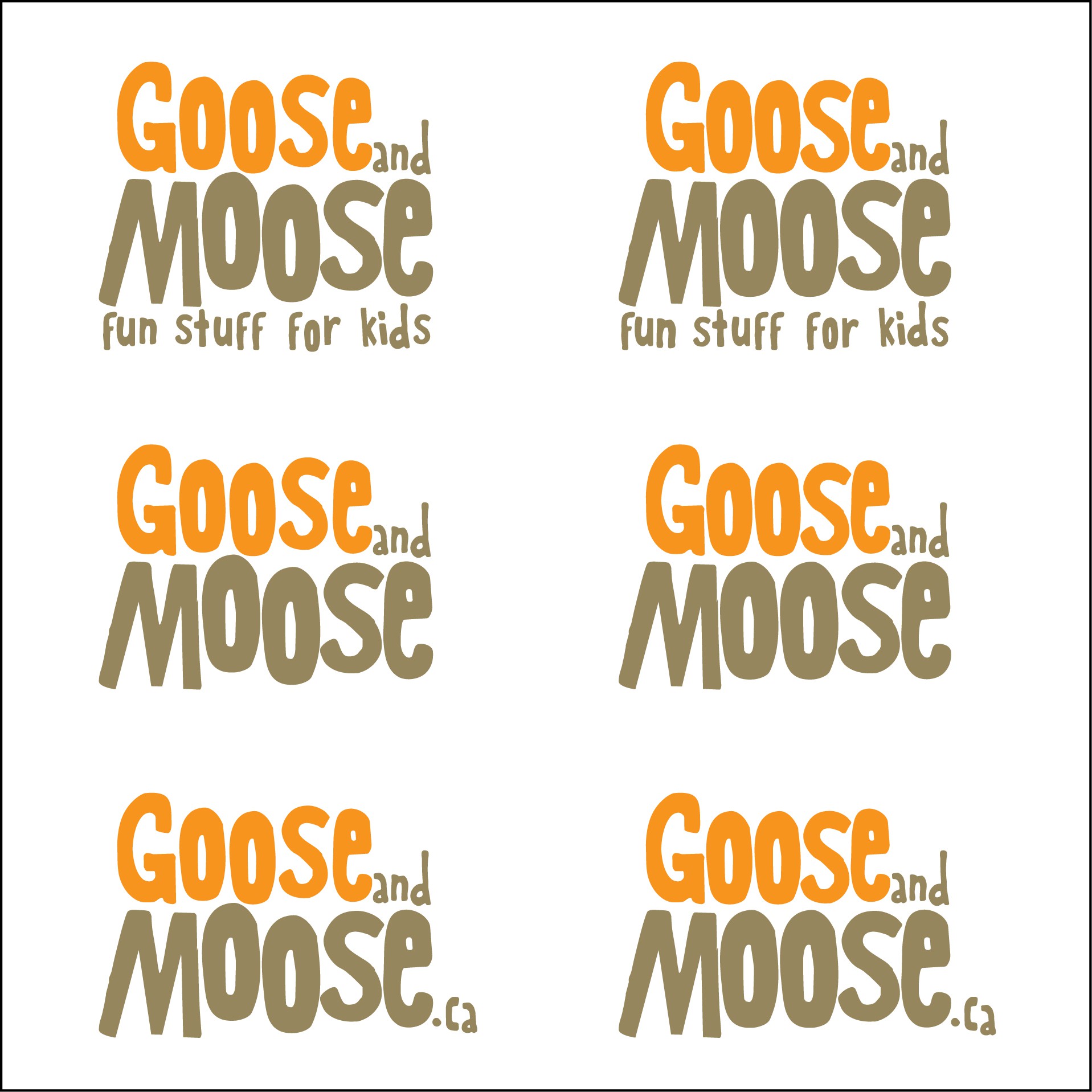 Create the next logo for Goose and Moose