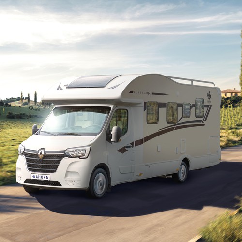 Exterior rendering for the Renault Master in Tuscany environment