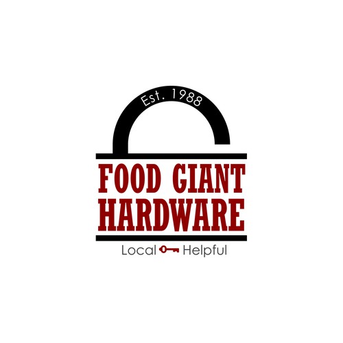 Bold logo concept for a small town hardware store