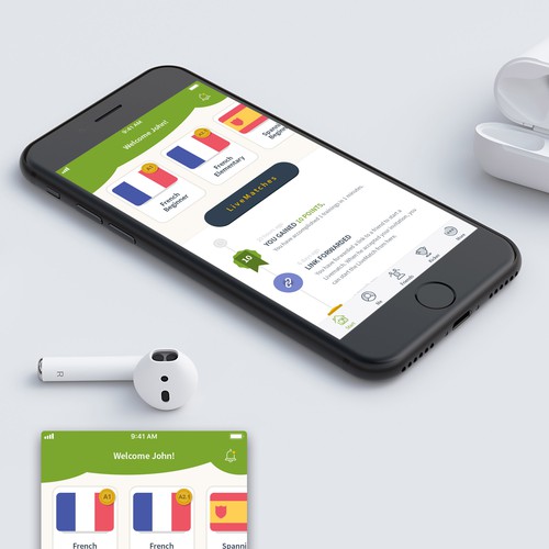 Language Learning App Design Concept