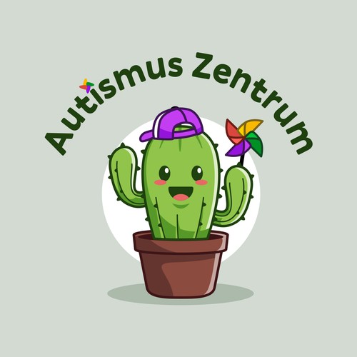 Cactus Kids Logo Mascot
