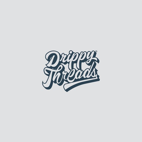 Lettering Logo For Drippy Threads Apparel