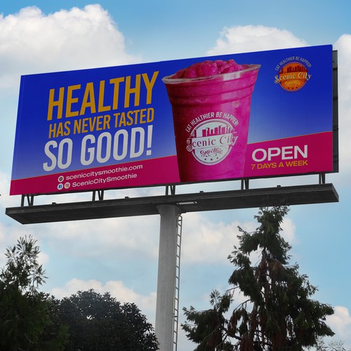 Billboard Design for a Juice Bar
