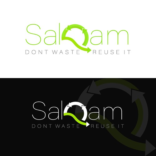 "SalQam" Recycle ♻ Logo Design 