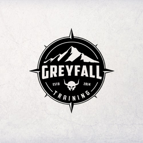 Create a Survival and Tactics logo for GreyFall Training a viking themed company