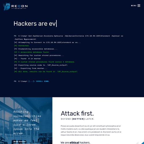 Design for REQON IT-Security