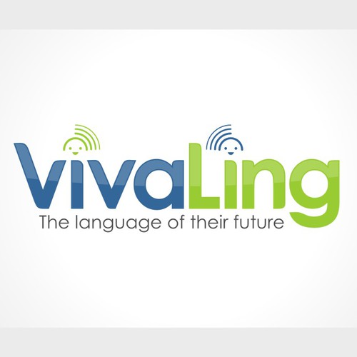 An outstanding logo for VivaLing - hi visibility, life changing language education for kids