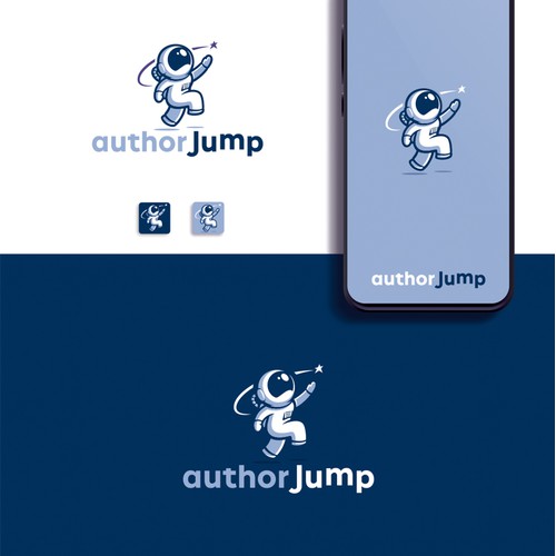 "authorjump" Logo Concept 