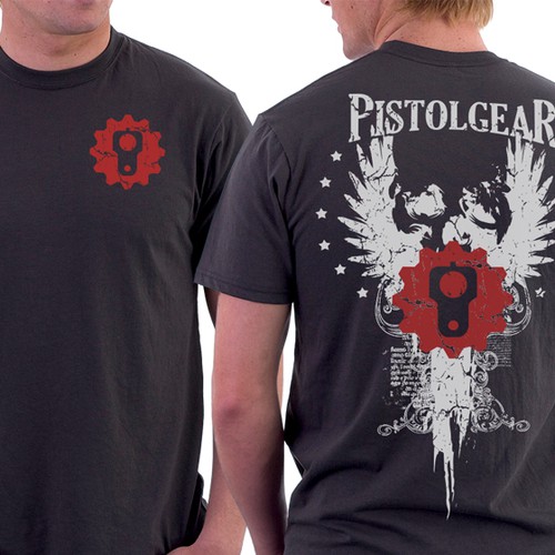 Create a vintage design to be worn proudly by PistolGear customers