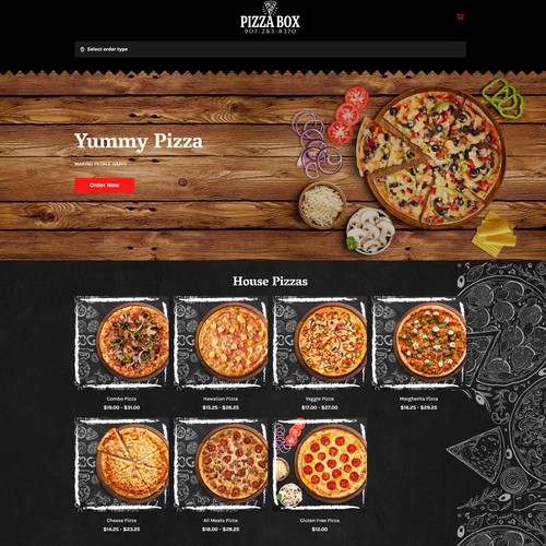 Pizza Meun for Square Online Store