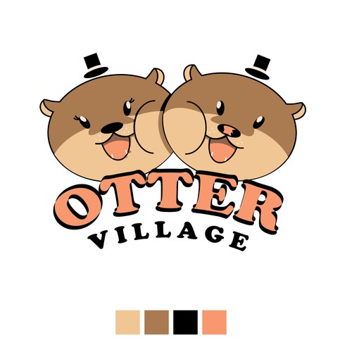 Logo concept for otter Village