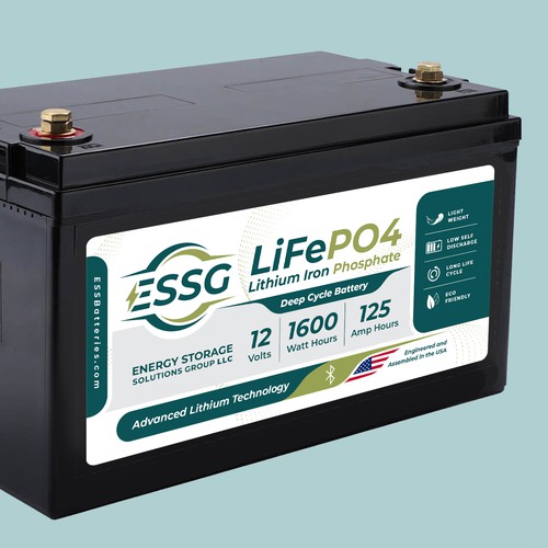 LifePo4 Battery Label design