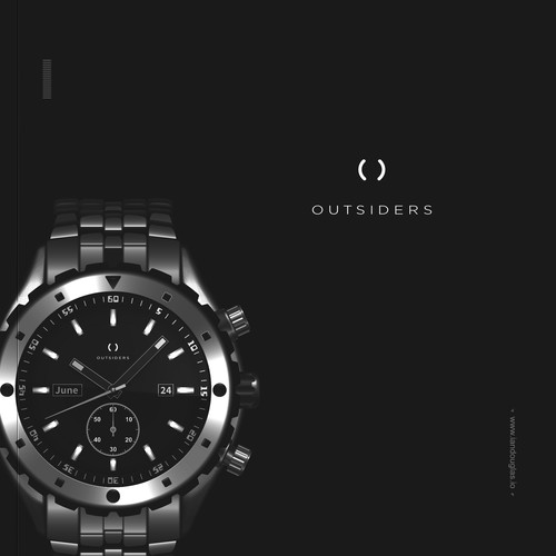 Minimalist mark for disruptive Swiss watch brand