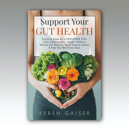 Beautiful concept for book on gut health