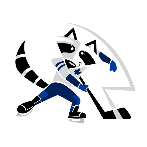 Raccoon Minimalist Stylized Mascot 