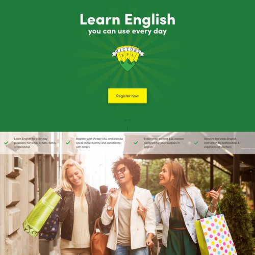 English Language School Ecommerce Website